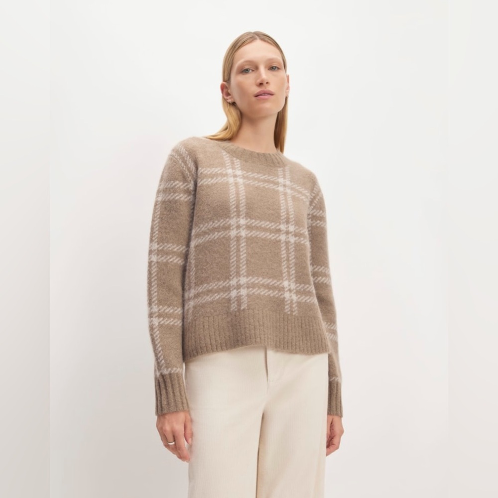 Everlane Alpaca Cropped Crewneck Sweater